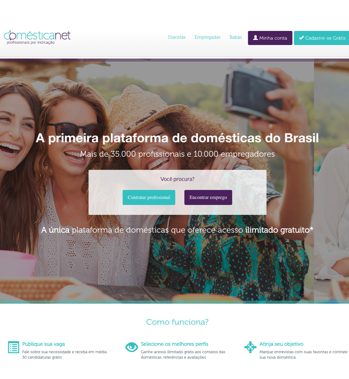 Homepage da Domesticanet