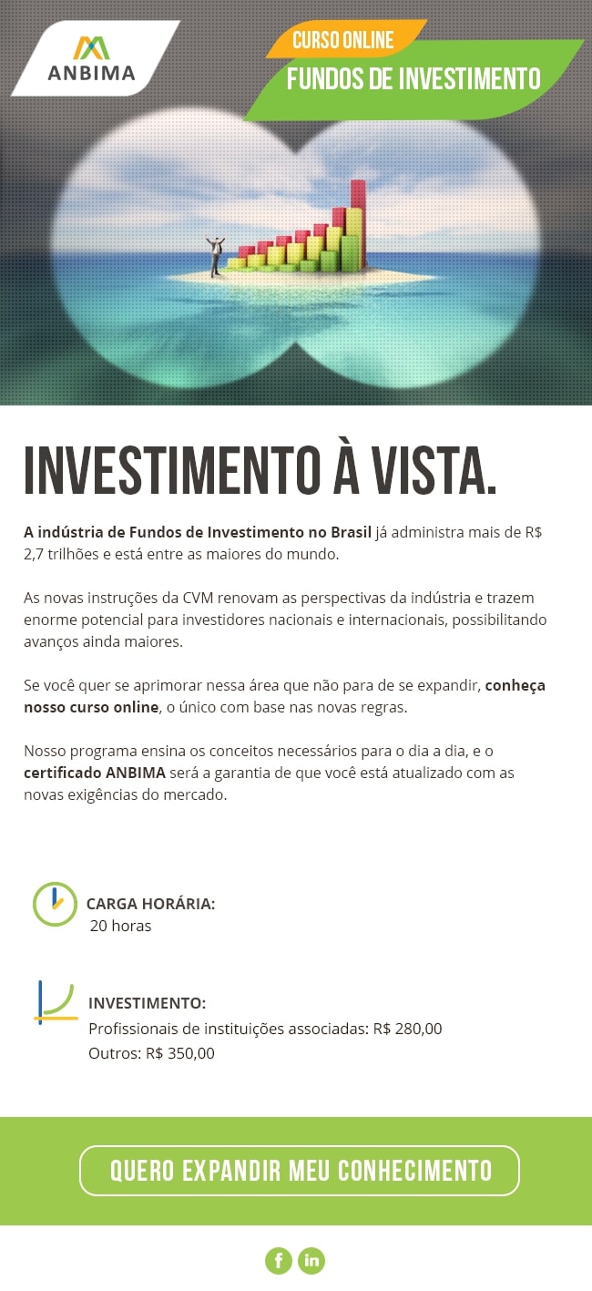 E-mail Marketing curso fundos de investimentos ANBIMA