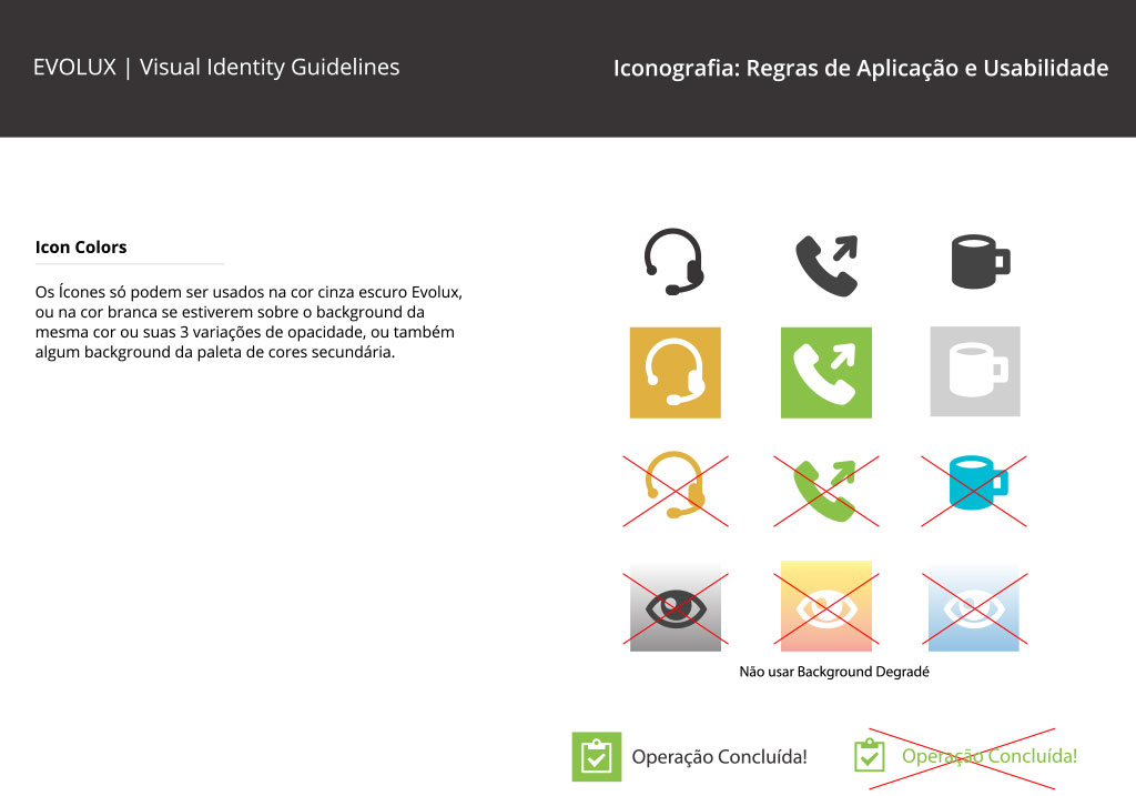 Iconografia - Aplicação e Usabilidade - Software Evolux